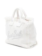 Borsa Vanity Mini MC2 Saint Barth bianca con logo sul davanti VAMI001 02571L MC2 ST. BARTH KIDS 