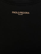 T-shirt per bambino Paolo Pecora Kids nero con logo sul retro PP3974 N-T PAOLO PECORA KIDS 