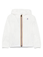 Giacca per bambini K Way Kids Le Vrai bianco con cappuccio ampio K61336W 001 K-WAY KIDS 