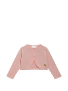 Cardigan per neonata Dolce & Gabbana Kids rosa con orlo a smerlo L2KWN2 JAIR0 F1246 DOLCE & GABBANA KIDS 