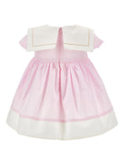 Abito per neonata Monnalisa rosa con applicazioni fiore 31G909 7116 9001 MONNALISA 