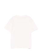 T-shirt per bambina Palm Angels Kids rosa con logo sul davanti PGAA002S26JER001 042 PALM ANGELS KIDS 
