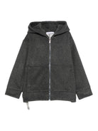 Giacca per bambino Paolo Pecora Kids grigio con cappuccio e cerniera PP4149 ASFALTO PAOLO PECORA KIDS 