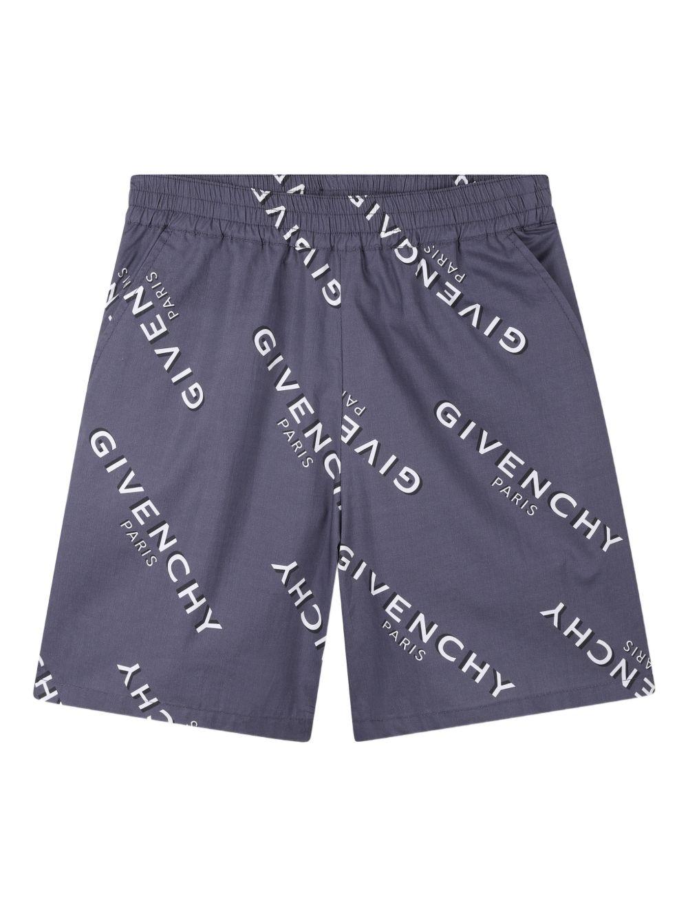 Completo 2 pezzi per bambino Givenchy Kids grigio con logo all-over H31081 M01 GIVENCHY KIDS 