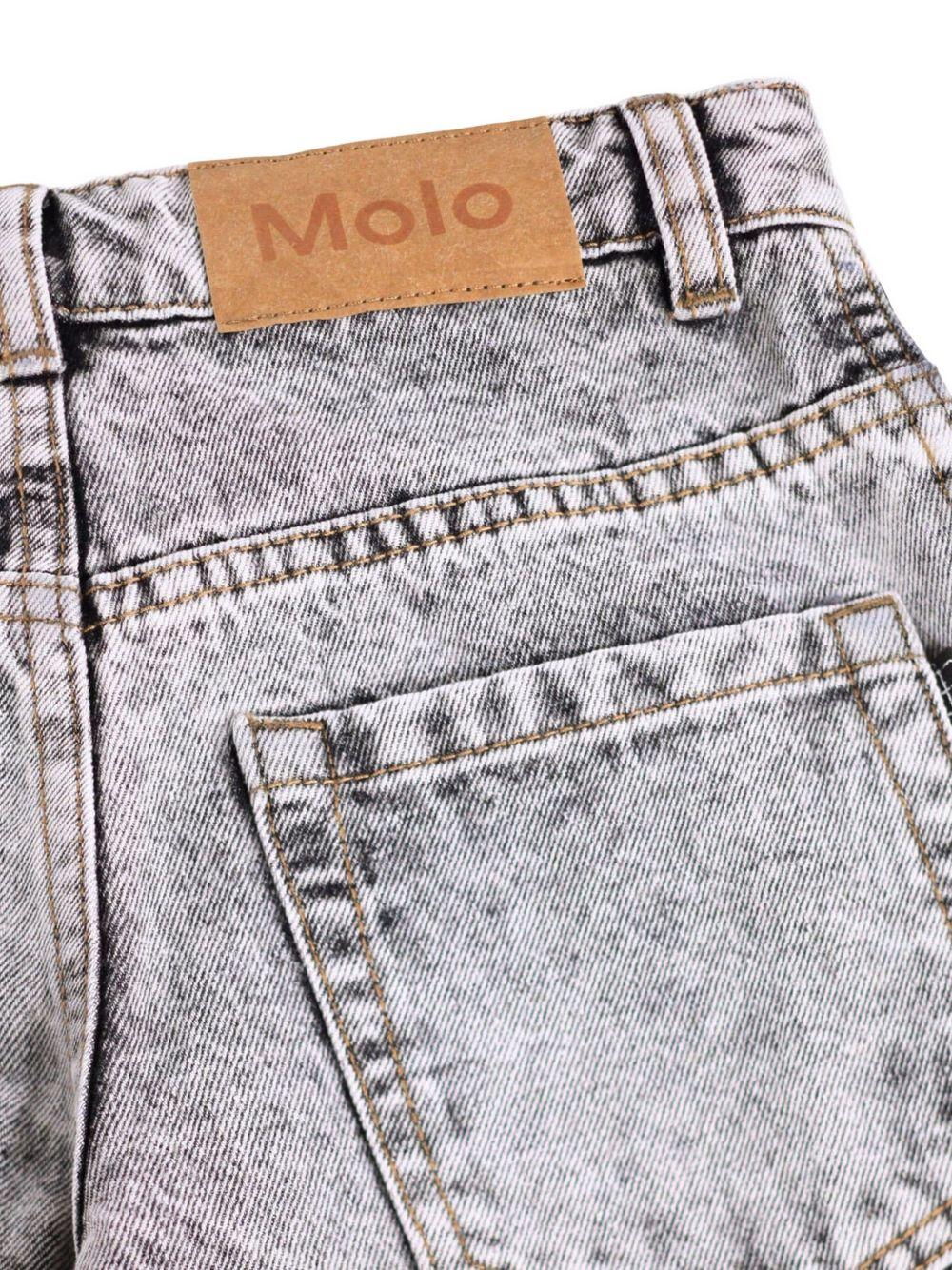 Jeans per bambino Molo Kids grigio con lavaggio acido 6W26I104 5959 MOLO KIDS 
