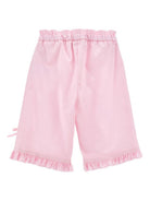 Pantaloni per neonata Monnalisa rosa con ruches 37G404 7301 0090 MONNALISA KIDS 