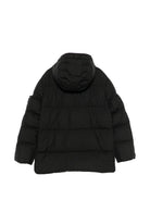 Giubbino per bambino Stone Island Kids nero con trama imbottita L2S164100012S0A23 V0029 STONE ISLAND KIDS 