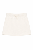 Gonna per bambina Palm Angels Kids bianca con chiusura con coulisse PGCK001S26FLE001 002 PALM ANGELS KIDS 