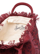 Borsa Vanity MC2 Saint Barth burgundy con stampa animalier con glitter VANI001 00269L MC2 ST. BARTH KIDS 