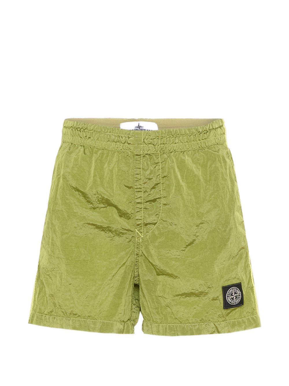 Costume da bagno per bambino Stone Island Junior verde con logo L1S16B100002S0043 V005F STONE ISLAND KIDS 