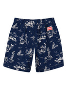 Bermuda per bambino Kenzo Kids blu con stampa grafica all-over K61650 84N KENZO KIDS 