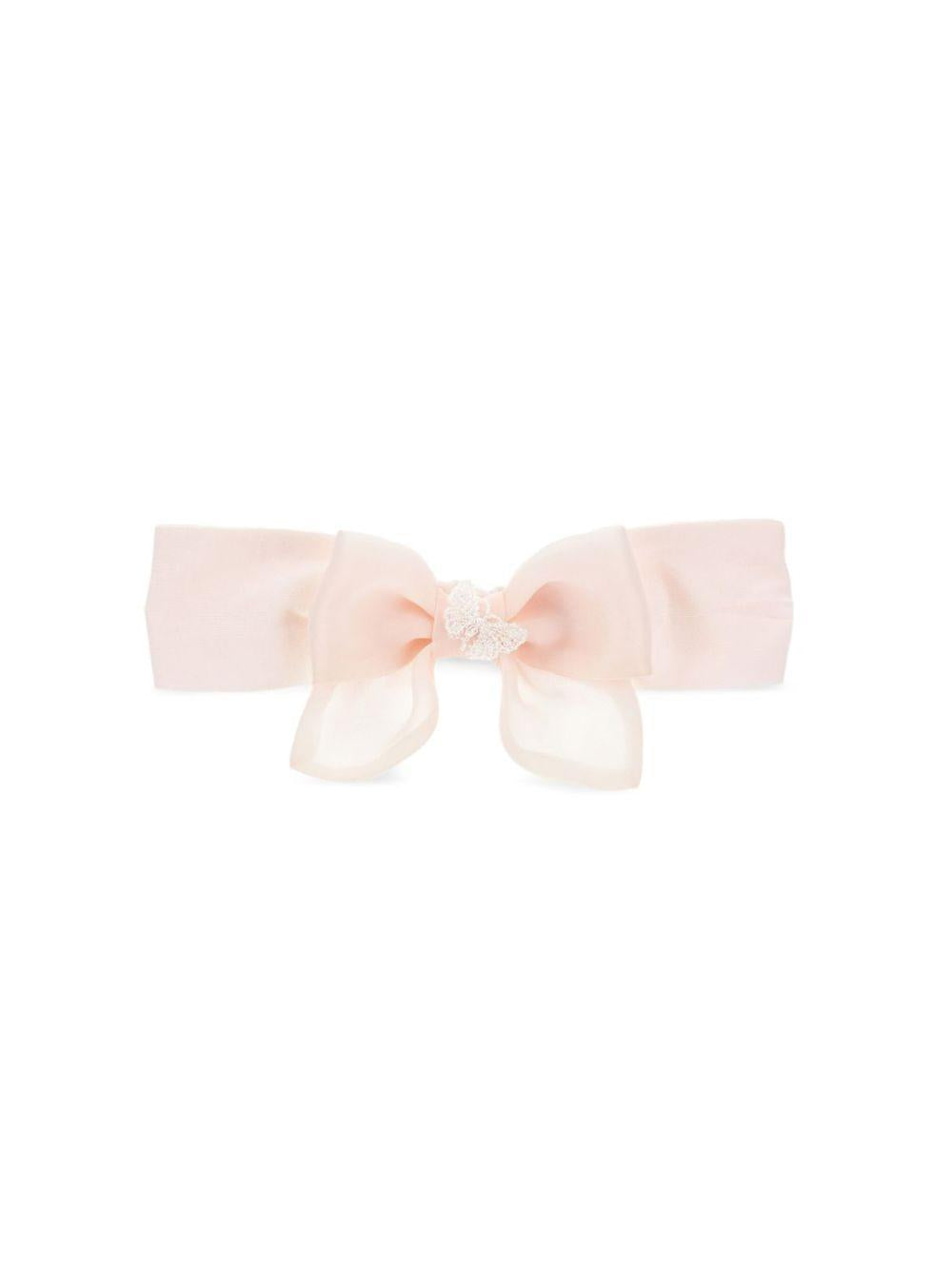 Fascia per capelli per neonata Monnalisa rosa con dettaglio con fiocco 73G004 7112 0092 MONNALISA KIDS 