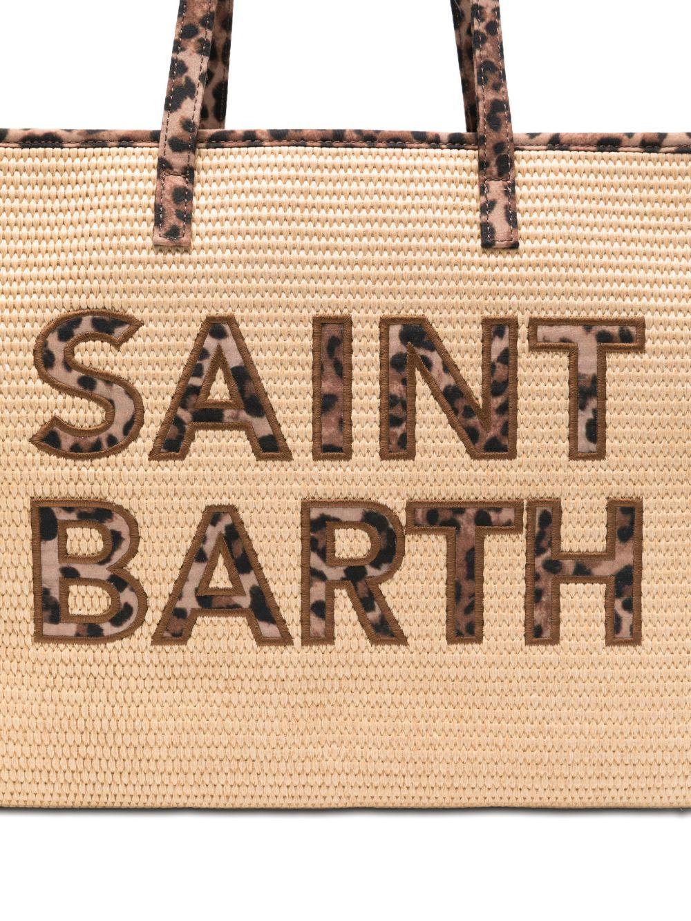 Borsa Vivian MC2 Saint barth beige con patch logo leopardato VIV0007 00369L MC2 ST. BARTH KIDS 