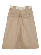 Gonna per bambina Lanvin Enfant beige con passanti per cintura N30351 209 LANVIN 