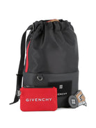Zaino per bambini Givenchy Kids nero con applicazione con logo H30906 09B GIVENCHY KIDS 