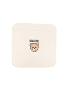 Coperta per neonati Moschino Kids beige con stampa Teddy Bear MUB00MLCA19 20404 MOSCHINO KIDS 