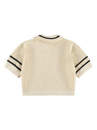 Polo Gwinn per bambina Molo beige con decorazione a righe 2S26K205 8894 MOLO KIDS 