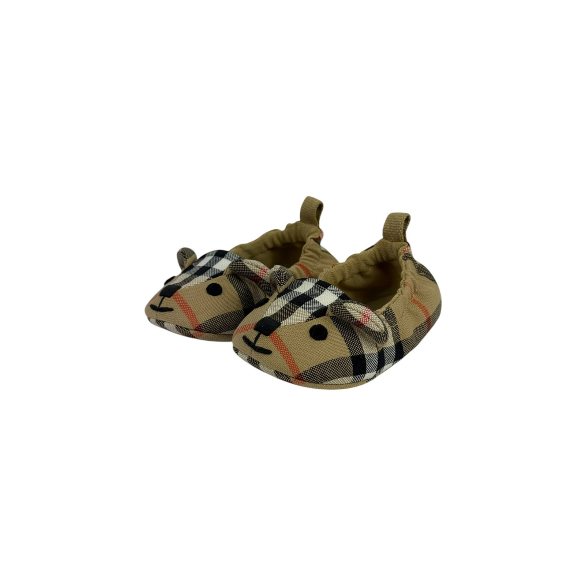 Scarpine primi passi per neonati Burberry Kids beige con caratteristico motivo Check 8118228 B9368 BURBERRY KIDS 