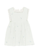 Abito per neonata Louise Misha verde con bordo in pizzo FRI-S26-S0260 ALMOND LOUISE MISHA KIDS 