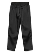 Pantaloni per bambina John Richmond Junior nero con logo RGP25207PA BLACK JOHN RICHMOND JUNIOR 