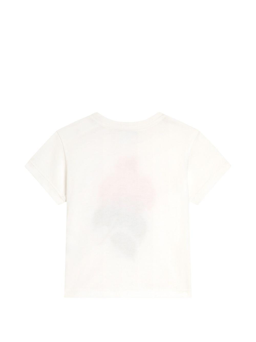 T-shirt per neonata Dolce & Gabbana Kids bianca con stampa orchidee L2JTIT G7P1G W0111 DOLCE & GABBANA KIDS 