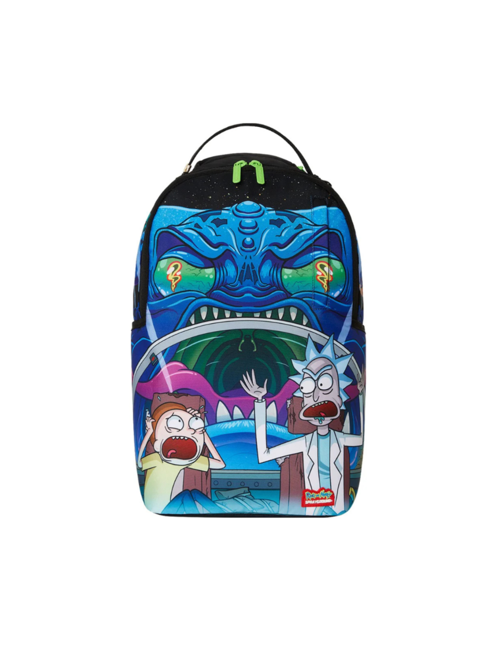 Zaino Rick e Morty per bambini Sprayground Kid multicolore con tasche laterali a bustina 910B7804 NSZ SPRAYGROUND 