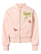 Giacca Haliva per bambina Molo rosa con motivo a farfalla 5S26M306 5983 MOLO KIDS 