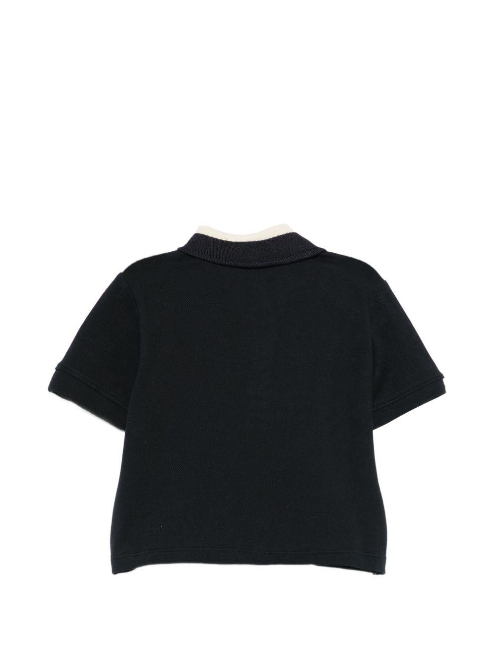 T-shirt per neonato Emporio Armani Kids blu con logo aquila sul davanti EB001322 AF16641 UB118 EMPORIO ARMANI KIDS 