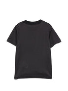 T-shirt per bambino Emporio Armani Kids blu con patch lettere EB001644 AF10127 UB118 EMPORIO ARMANI KIDS 