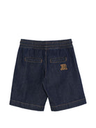 Shorts per bambino John Richmond Junior in denim con cuciture a contrasto RBP26208BE DENIM RAW JOHN RICHMOND KIDS 