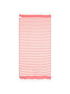 Telo mare MC2 Saint Barth rosso e bianco con motivo a righe FOUT012 02754L MC2 ST. BARTH KIDS 