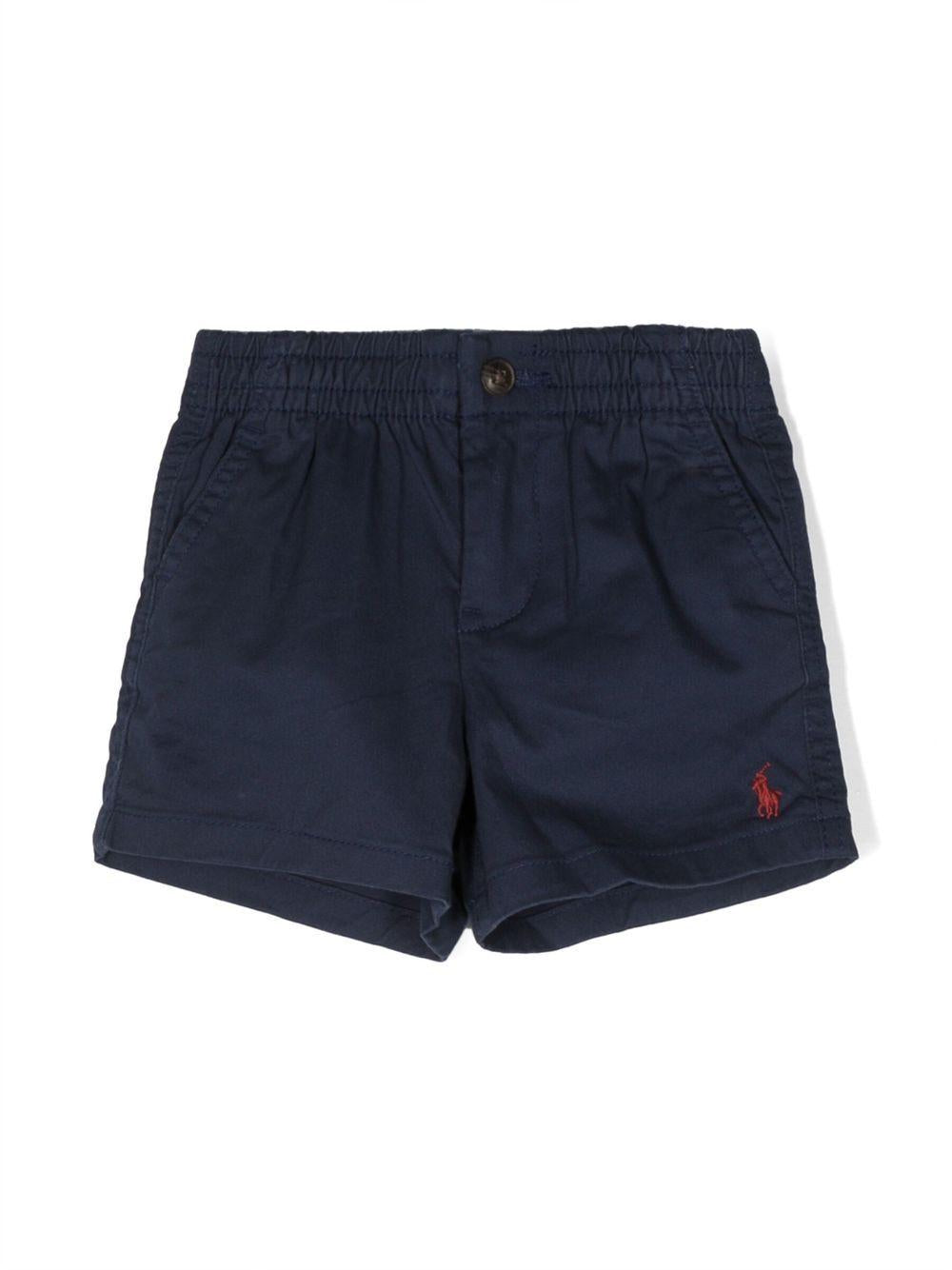 Shorts per neonato Polo Ralph Lauren Kids blu con ricamo Polo Pony sul davanti 320855350 011 Ralph Lauren kids 