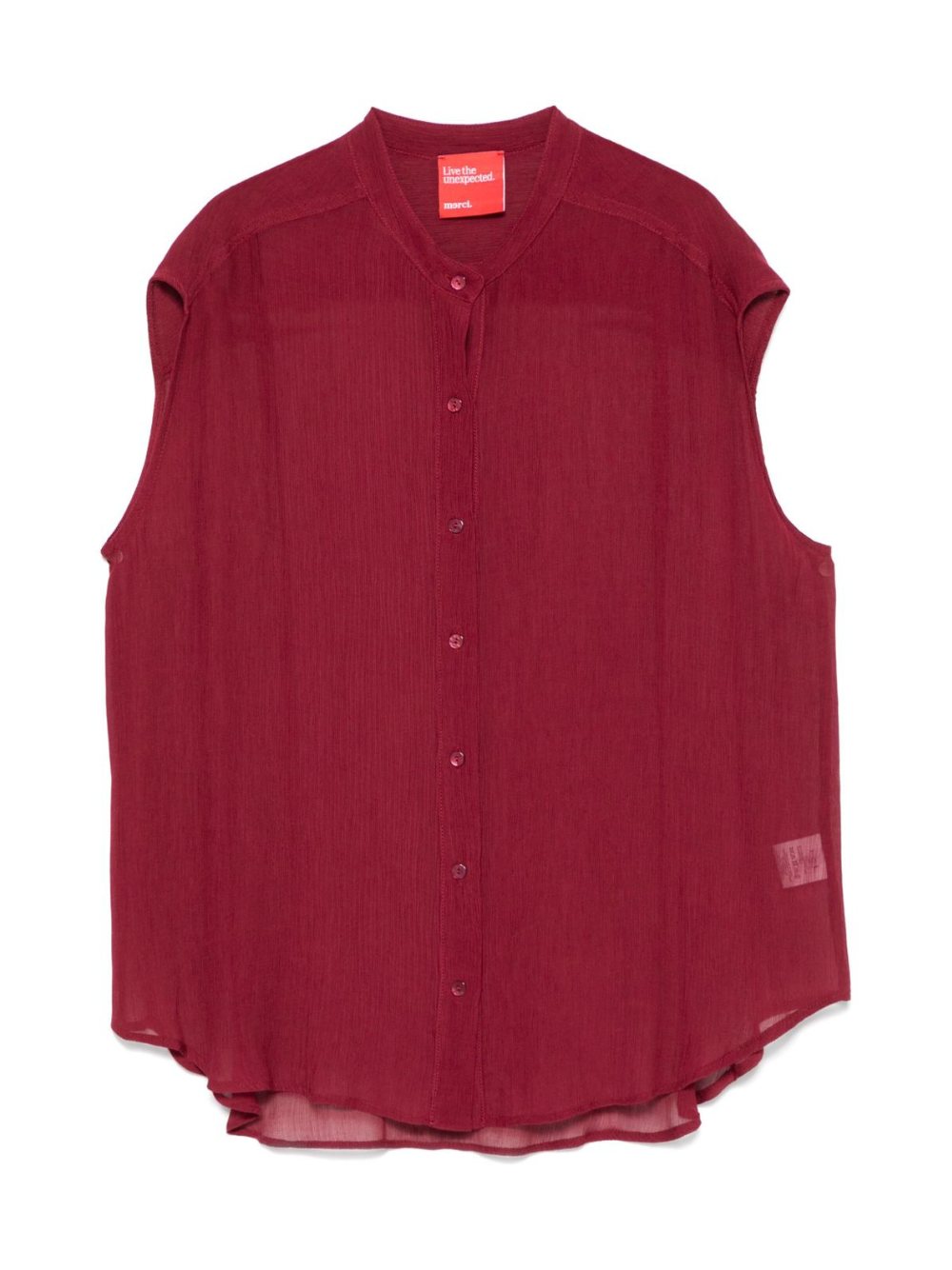 Camicia per donna Merci rosso semi trasparente CAM08 CHERRY MERCI 