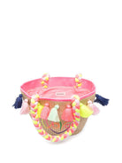 Borsa tote per bambina Billieblush beige intrecciata con nappe U22143 Z41 BILLIEBLUSH KIDS 