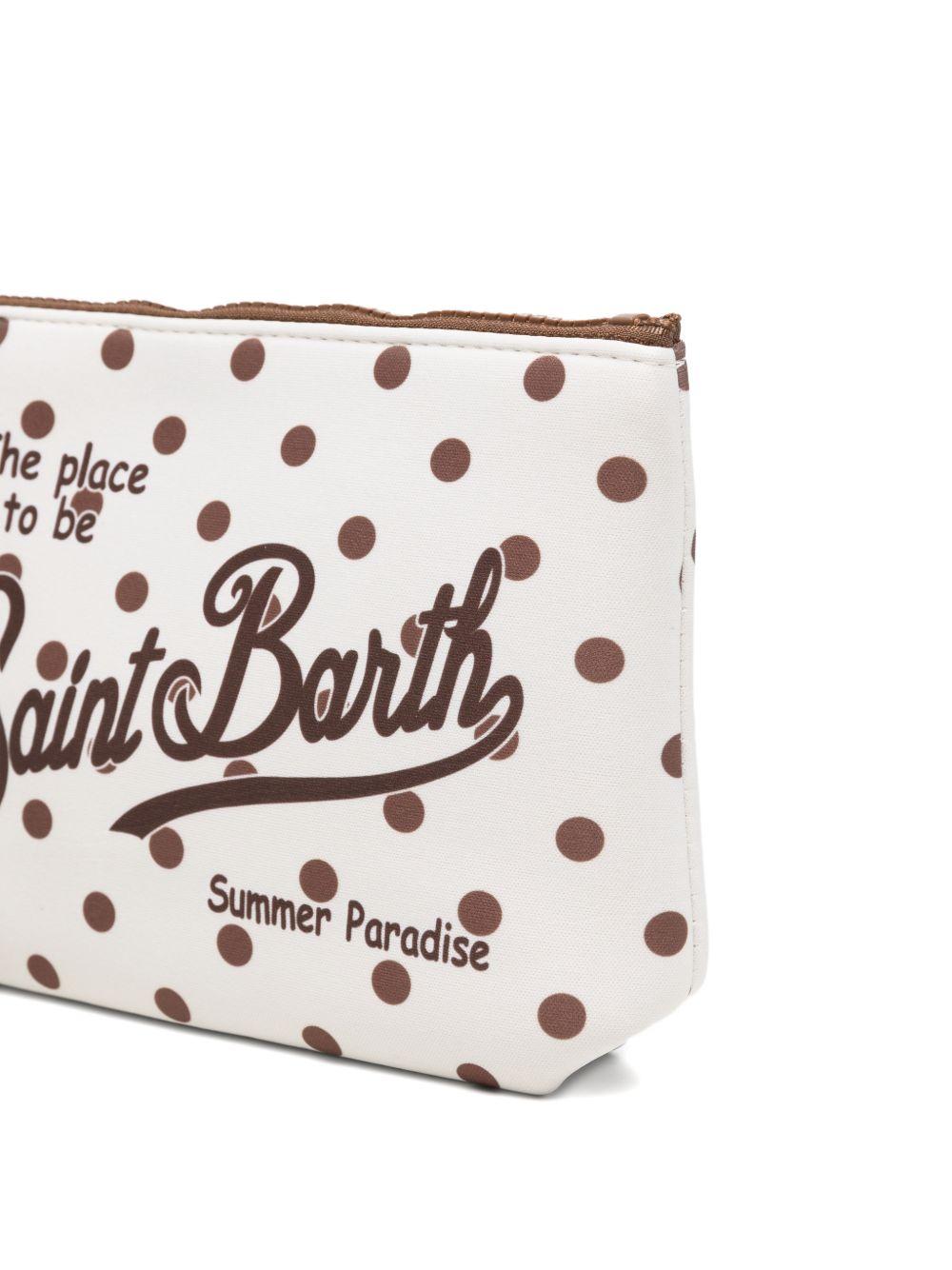 Pochette Aline MC2 Saint Barth beige con stampa a pois ALIN001 03287L MC2 ST. BARTH KIDS 