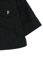 Camicia per bambina Elisabetta Franchi La Mia bambina nera con colletto a punta EFCA2840CA235 N100 ElISABETTA FRANCHI KIDS 