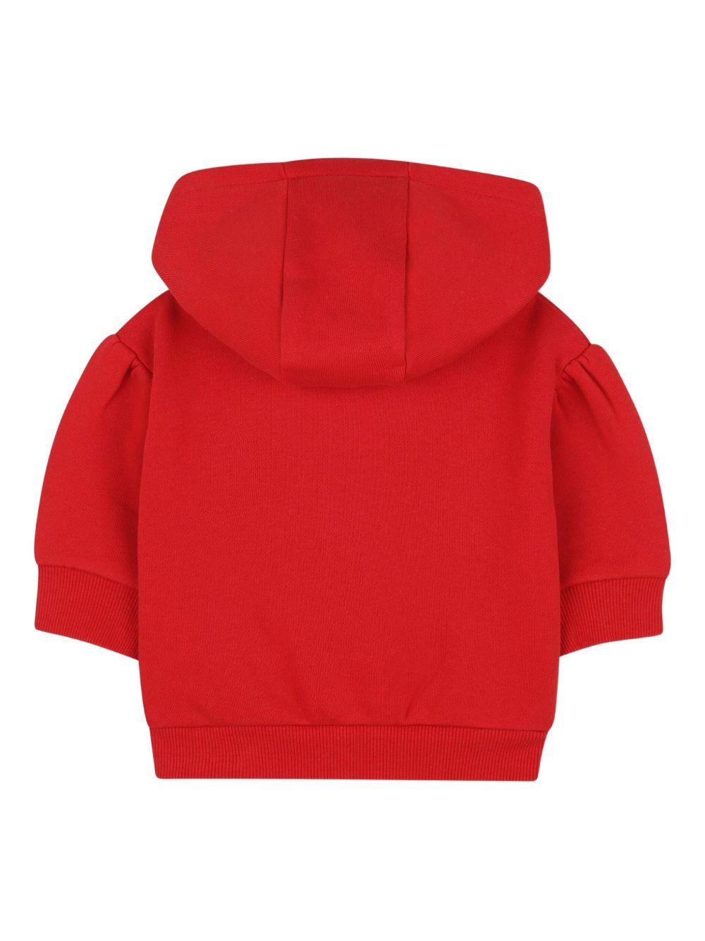 Felpa per neonata Kenzo Kids rossa con stampa con logo K61257 968 KENZO KIDS 
