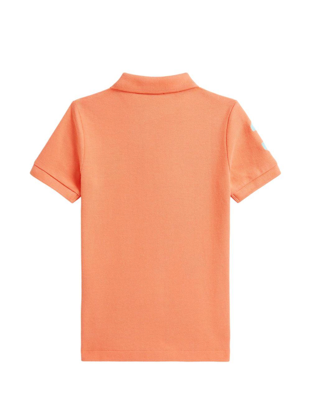 Polo per bambino Polo Ralph Lauren Kids arancione con ricamo Polo Pony 322703635 507 Ralph Lauren kids 