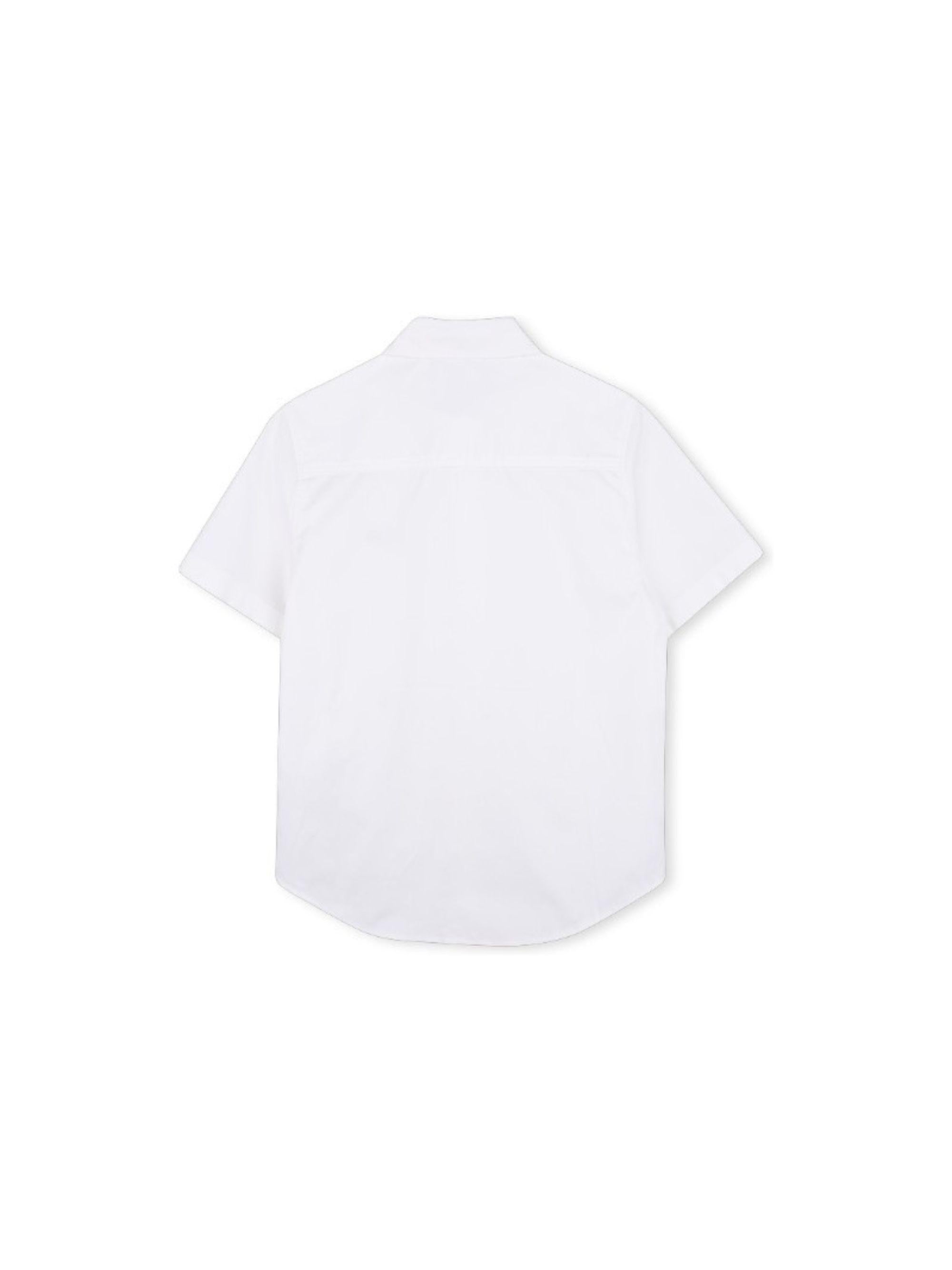 Camicia per bambino Boss Kids bianco con logo ricamato J53160 10P BOSS KIDS 