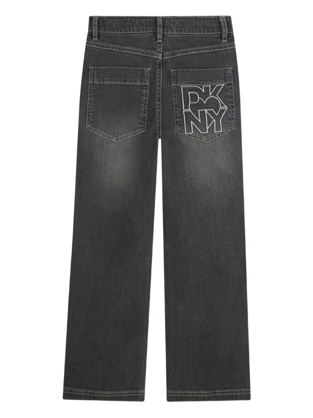 Jeans per bambina DKNY Kids denim con ricamo D62425 Z11 DKNY 