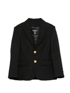 Blazer per bambino Balmain Kids nero con  bottoni BY2P14 I0196 930OR BALMAIN KIDS 