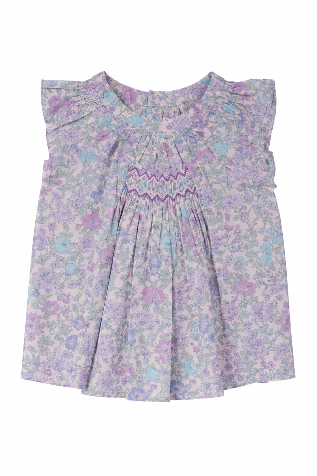 Blusa per neonata bonpoint multicolore con stampa a fiori C06XBLW00002 556 BONPOINT 