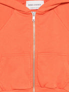 Felpa per neonato Bobo Choses arancione con logo sulla manica a contrasto B126AB045 811 BOBO CHOSES KIDS 