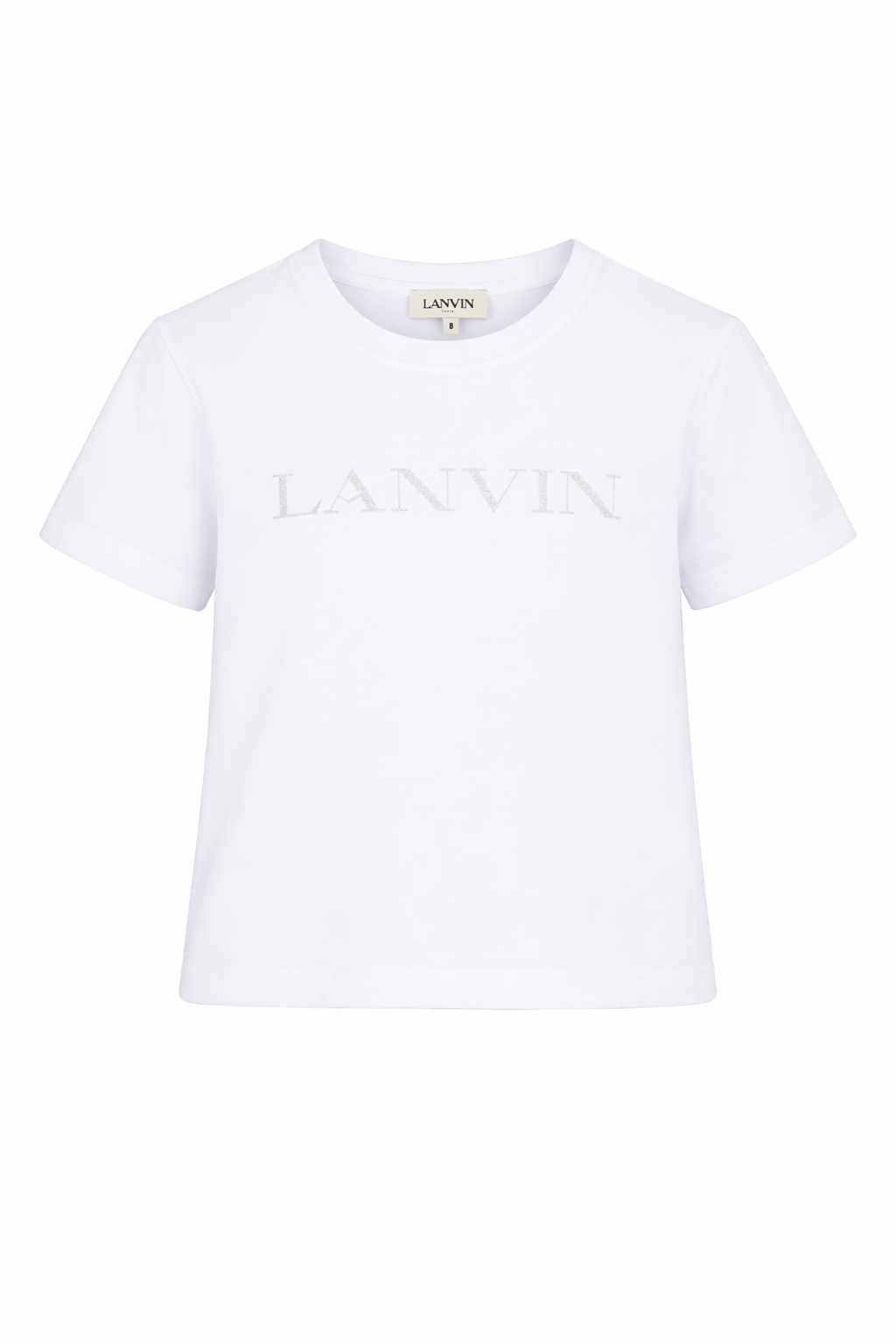 T-shirt per bambina Lanvin Enfant bianca con logo sul davanti N30335 10P LANVIN KIDS 