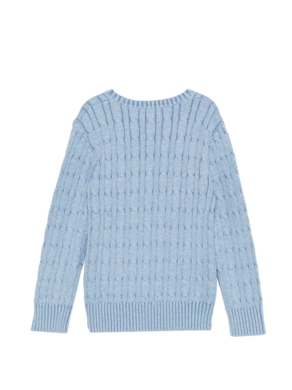 Maglione per bambino Polo Ralph Lauren Kids azzurro con maglia intrecciata 322702674 511 Ralph Lauren kids 