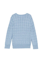 Maglione per bambino Polo Ralph Lauren Kids azzurro con maglia intrecciata 322702674 511 Ralph Lauren kids 