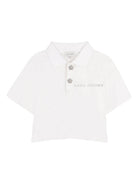 Polo per bambina The Marc Jacobs Kids bianca con decorazione W60739 10P THE MARC JACOBS KIDS 