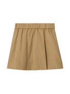 Gonna plissettata per neonata Burberry Kids beige con motivo ricamato 8100467 B9719 BURBERRY KIDS 