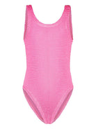 Costume intero Izza per bambina Paramidonna Kids rosa con scollo ampio SS25IZBUBG BUBBLE GUM PARAMIDONNA KIDS 