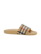 Sandali per bambino Burberry Kids beige con motivo a quadri 8114805 B9368 BURBERRY KIDS 
